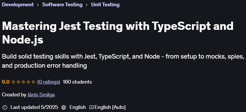 Pictures · Mastering Jest Testing with TypeScript and Node.js 2025-5