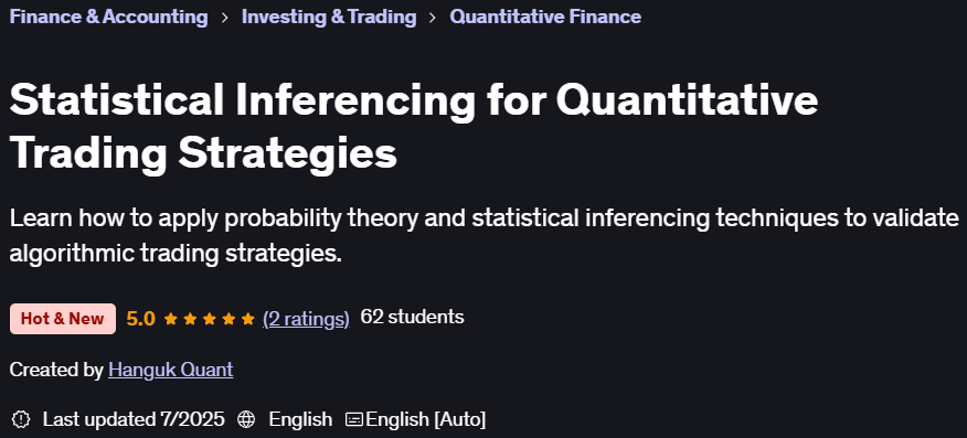 Pictures · Udemy — Statistical Inferencing for Quantitative Trading Strategies 2025-5