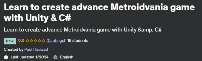 Pictures · Udemy — Learn to create advance Metroidvania game with Unity & C# 2024-1