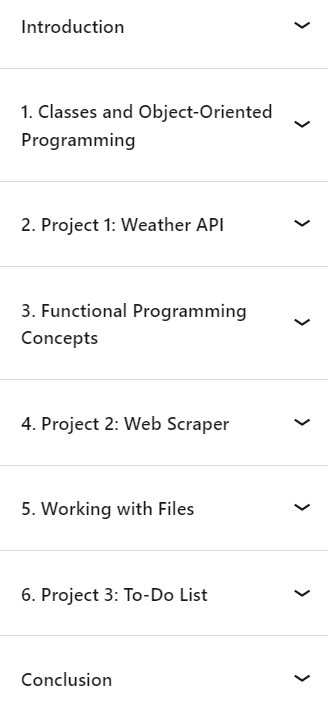 Course topics · Intermediate Python for Non-Programmers 2022-12