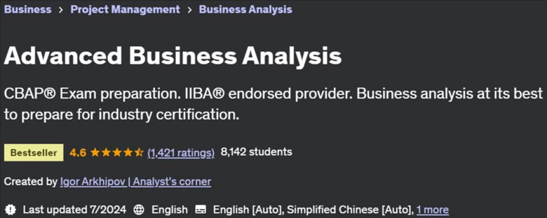 Pictures · Udemy — Advanced Business Analysis 2023-3