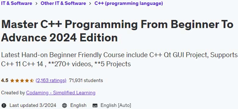 Pictures · Udemy — Master C++ Programming From Beginner To Advance 2024 Edition 2022-11