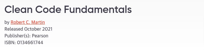Pictures · Oreilly — Clean Code Fundamentals 2021-8