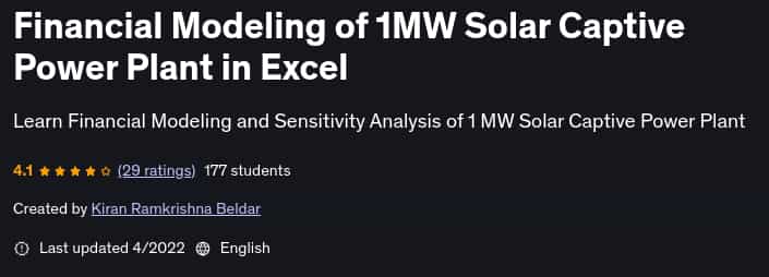 Pictures · Financial Modeling of 1MW Solar Captive Power Plant in Excel 2022-1