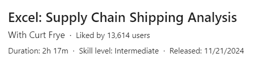 Pictures · Excel: Supply Chain Shipping Analysis 2024-11