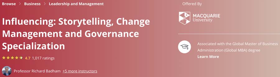 Pictures · Coursera — Influencing: Storytelling, Change Management and Governance Specialization 2022-10