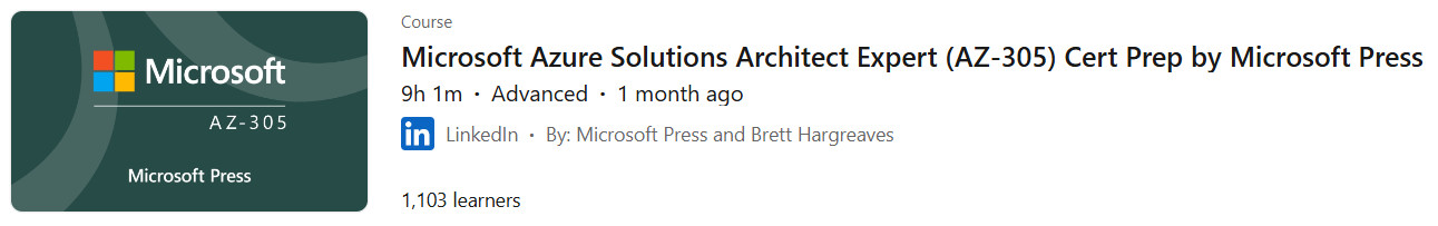 Pictures · LinkedIn — Microsoft Azure Solutions Architect Expert (AZ-305) Cert Prep by Microsoft Press 2024-9