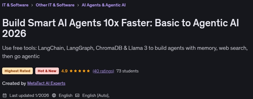 Imágenes · Construcción inteligente AI Agentes 10x más rápido: básico para IA agéntica 2026 2026-1