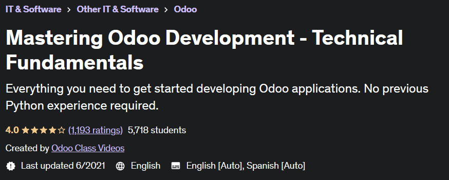Pictures · Udemy — Mastering Odoo Development – Technical Fundamentals 2021-6