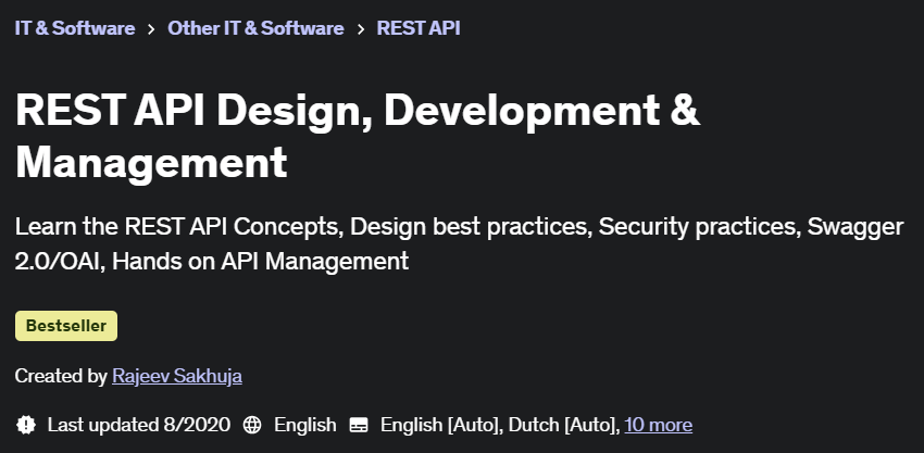 Pictures · Udemy — REST API Design, Development & Management 2020-8