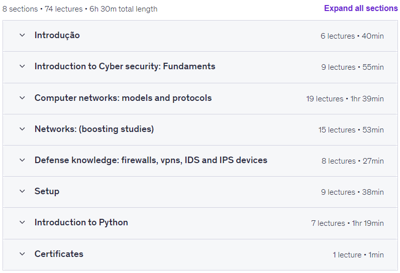 موضوعات الدورة · The Complete Cyber Security & Ethical Hacking: من Scratch 2025-2
