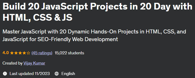 Pictures · Udemy — Build 20 JavaScript Projects in 20 Day with HTML, CSS & JS 2023-11