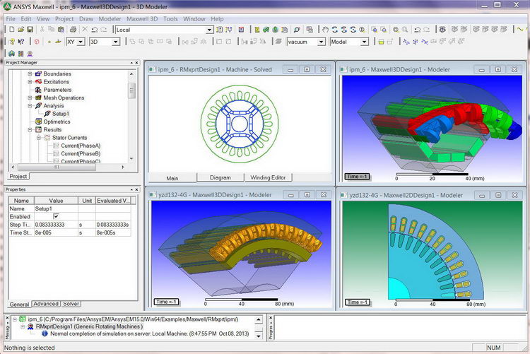 Pictures · ANSYS Maxwell 16.02 x64 / 16.0 x86