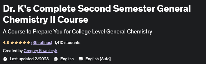 Pictures · Dr. K’s Complete Second Semester General Chemistry II Course 2021-11