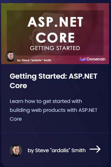 Pictures · Dometrain – Getting Started: ASP.NET Core 2024-12