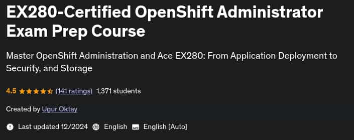 Pictures · EX280-Certified OpenShift Administrator Exam Prep Course 2024-12