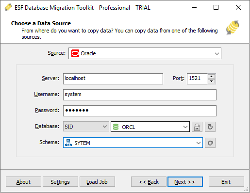 الصور · قاعدة بيانات ESF Migration Toolkit 13.0.02
