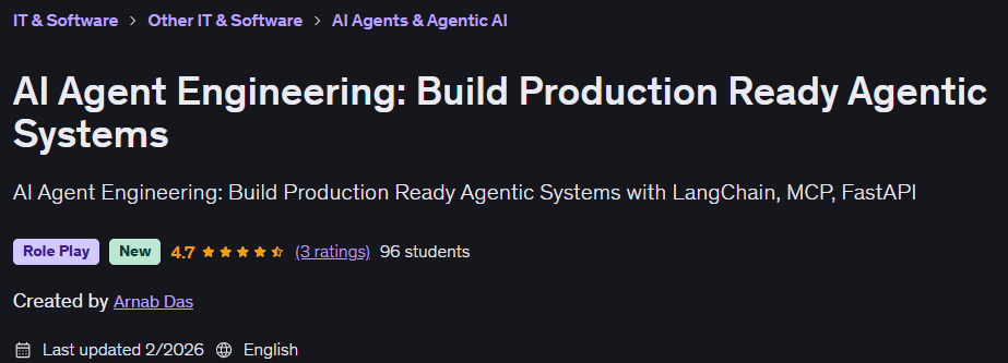 Images · AI Ingénierie d'agent: Construire des systèmes d'agents prêts à la production 2026-1