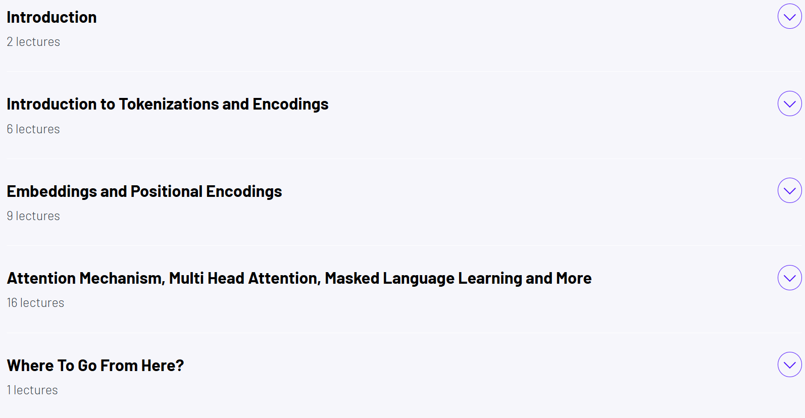 Course topics · ZeroToMastery — Advanced AI: LLMs Explained with Math (Transformers, Attention Mechanisms & More) 2025-3