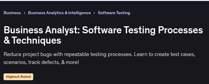 Pictures · Business Analyst: Software Testing Processes & Techniques 2023-7