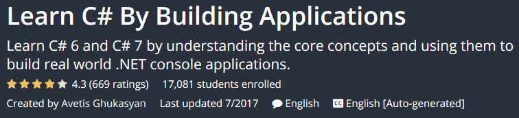 Pictures · Udemy — Learn C# By Building Applications 2017-7