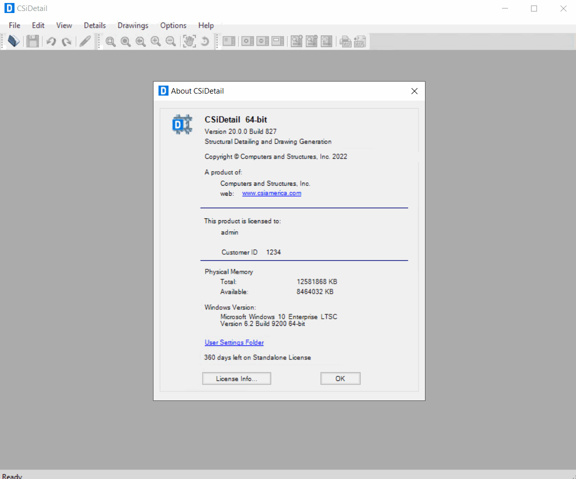 Pictures · CSiDetail 20.0.0 Build 827 x64