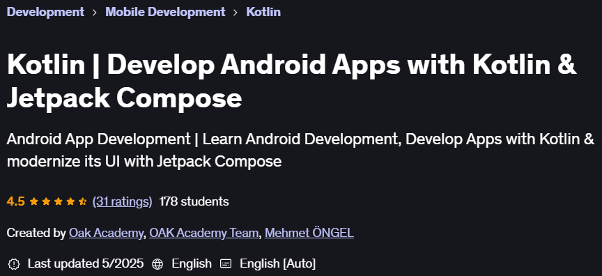 Pictures · Udemy — Kotlin | Develop Android Apps with Kotlin & Jetpack Compose 2023-9