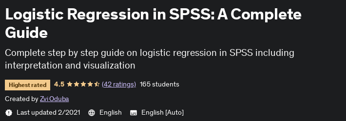 Pictures · Udemy — Logistic Regression in SPSS: A Complete Guide 2021-2