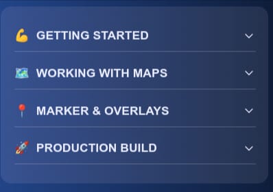 Course topics · Galaxies.dev – React Native Maps & Google Places API 2023-8