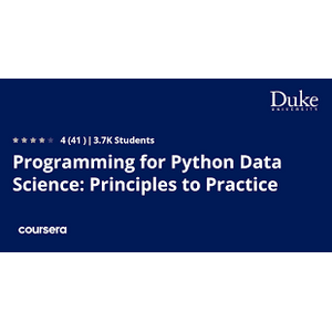 La programmation pour Python Science des données : les principes de la spécialisation 2025-1