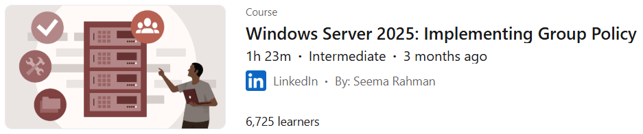 Pictures · Windows Server 2025: Implementing Group Policy 2024-11