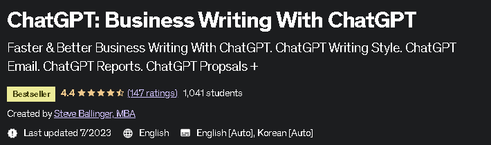 Pictures · Udemy — ChatGPT: Business Writing With ChatGPT 2023-4