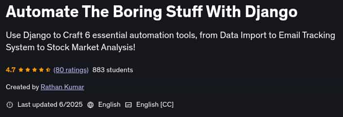 Pictures · Udemy — Automate The Boring Stuff With Django 2025-6