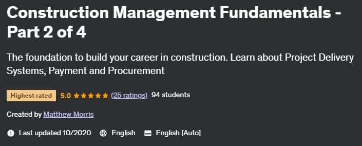 Pictures · Udemy — Construction Management Fundamentals – Part 2 of 4 2020-10