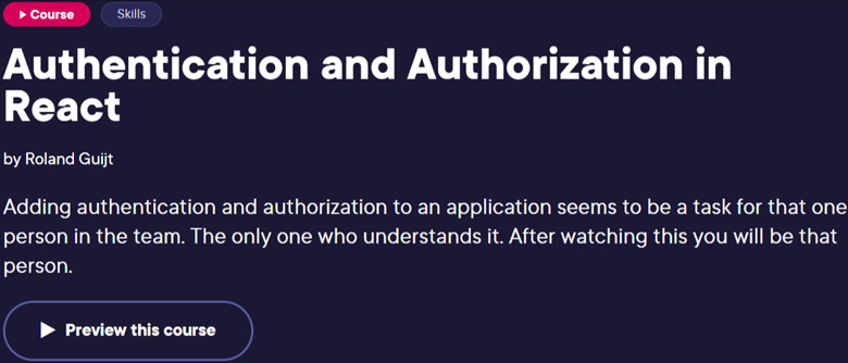 Pictures · Pluralsight — Authentication and Authorization in React 2023-12