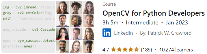 Pictures · OpenCV for Python Developers 2023-1