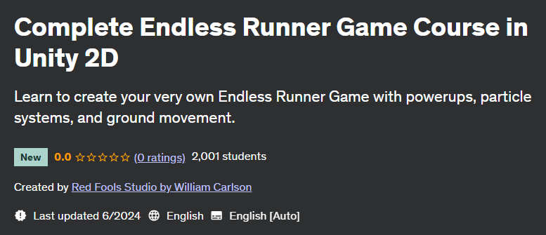 Pictures · Complete Endless Runner Game Course in Unity 2D 2024-6