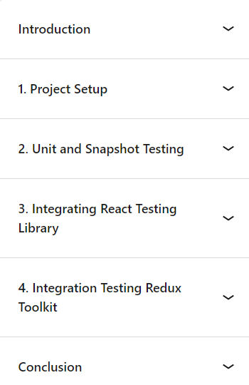 Course topics · LinkedIn — Testing in React with Vitest 2024-9