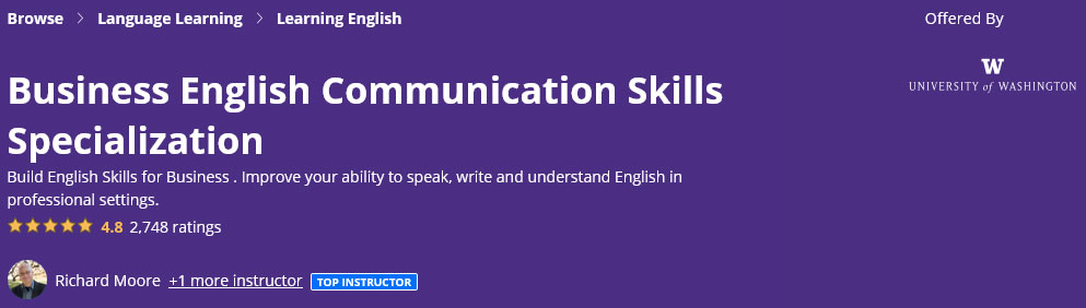 Pictures · Coursera — Business English Communication Skills Specialization 2021-12