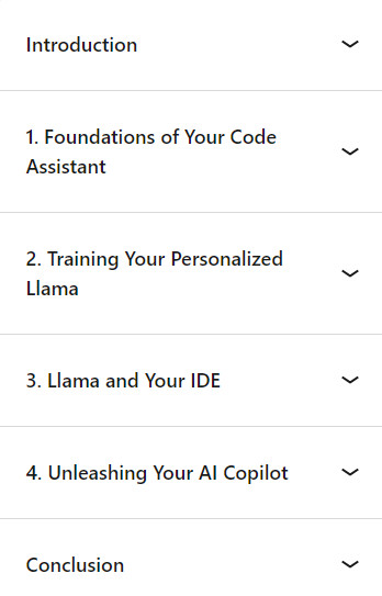 Course topics · LinkedIn — Create Your Own Code Assistant with Llama 2, Node.js, and React.js 2024-10