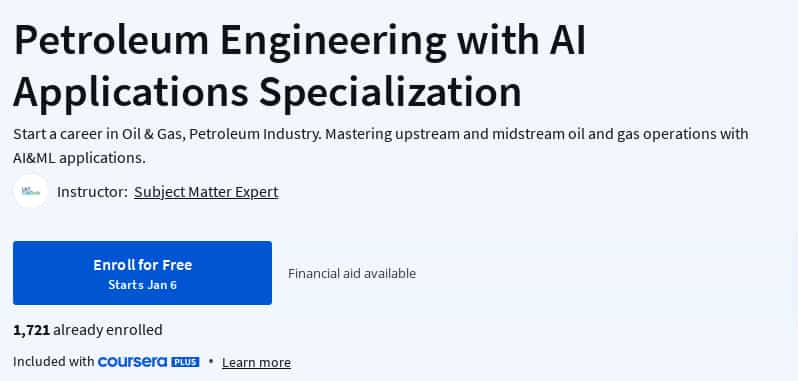 Pictures · Coursera — Petroleum Engineering with AI Applications Specialization 2025-1