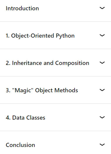 Course topics · LinkedIn — Python Object-Oriented Programming 2023-10