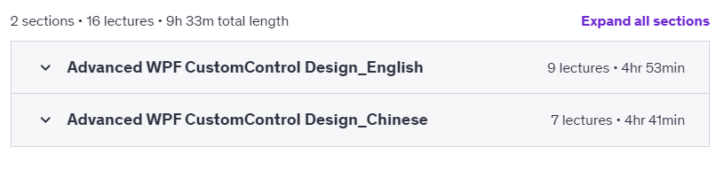 Course topics · Udemy — Advanced WPF CustomControl Design Techniques 2024-10