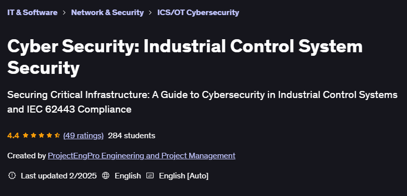 Pictures · Cyber Security: Industrial Control System Security 2025-2