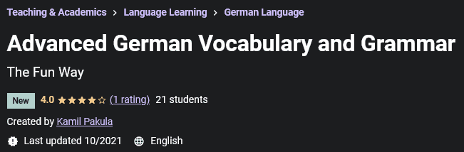 Pictures · Udemy — Advanced German Vocabulary and Grammar 2021-10