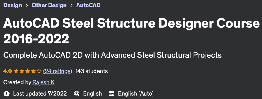 Pictures · AutoCAD Steel Structure Designer Course 2016-2022 2022-7