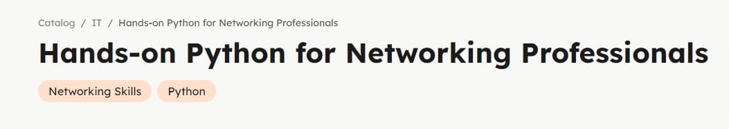 Pictures · ITProTV — Hands-on Python for Networking Professionals 2022-7