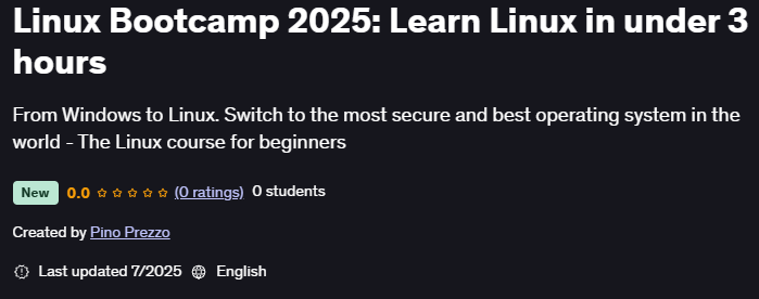 تصاویر · Linux بوتکمپ 2025سیکھنا Linux نیچے میں 3 گھنٹوں 2025-7