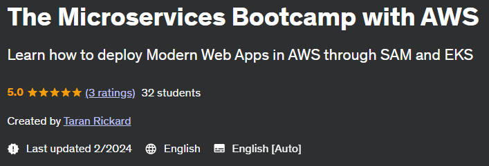 Pictures · Udemy — The Microservices Bootcamp with AWS 2024-2