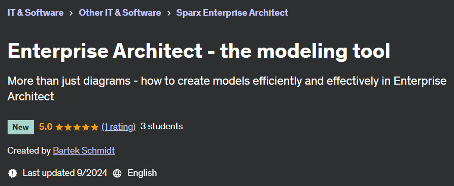 Pictures · Udemy — Enterprise Architect – the modeling tool 2024-8